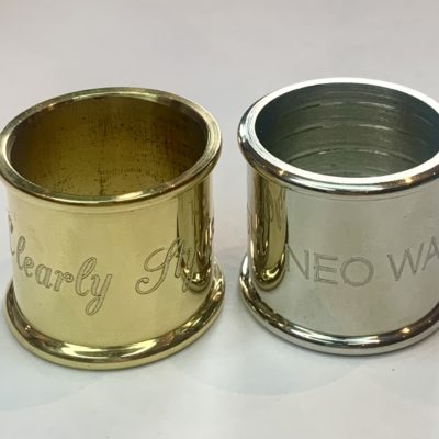 Gold and Nickel Signature Collar to Engrave